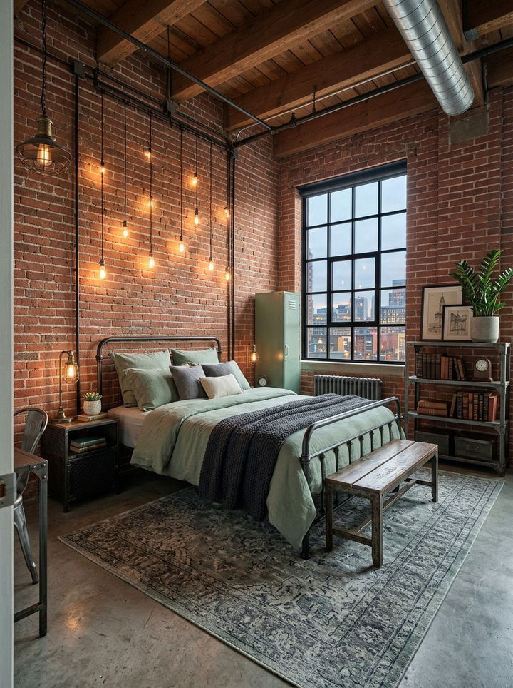 Sage Green Industrial Bedroom - 30 sage green bedroom ideas