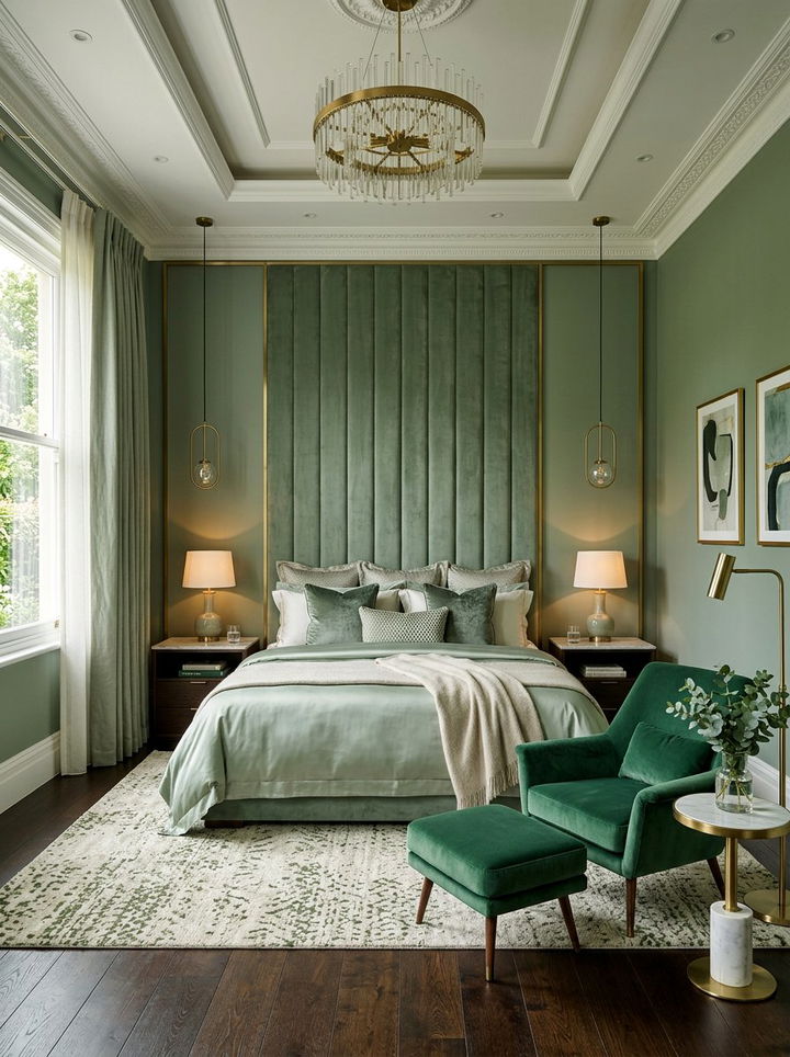 Sage Green Luxury Bedroom - 30 bedroom sage green walls