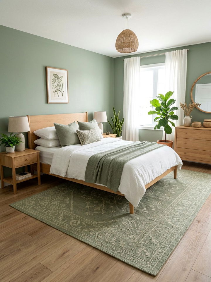 Sage Green Rug - 30 bedroom oriental rugs