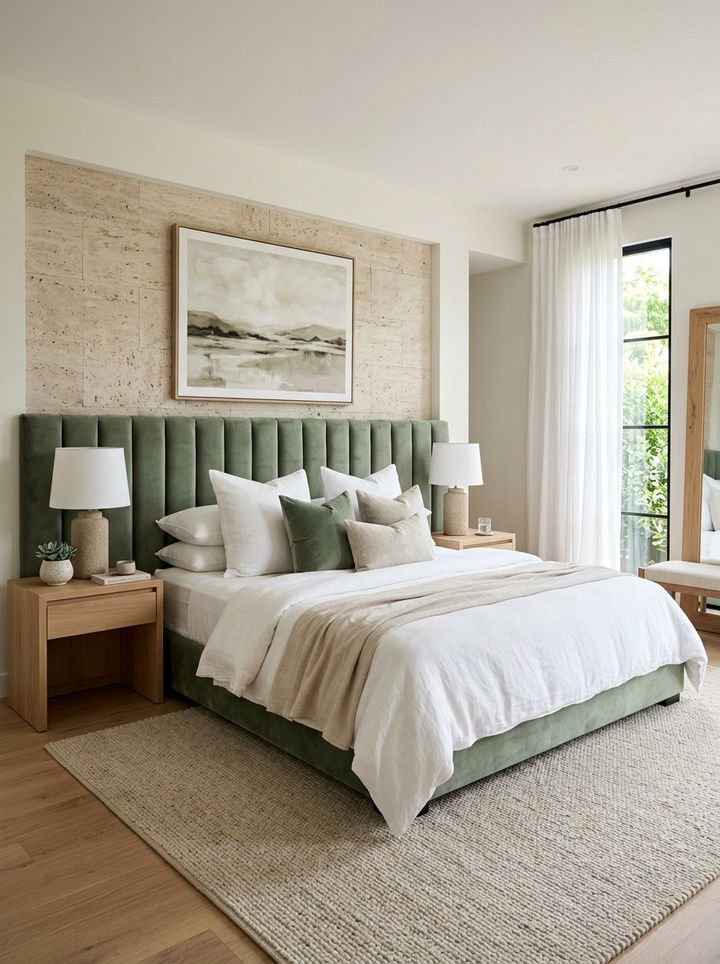 Sage Green Velvet Decor - 30 velvet bedroom ideas