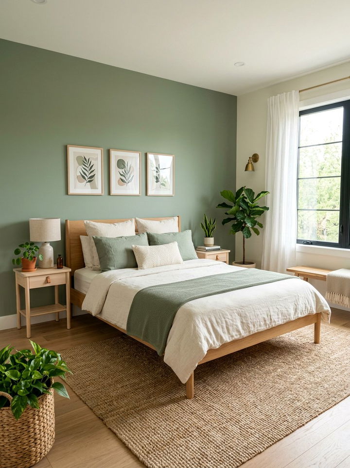 Sage Green and Cream Bedroom - 30 bedroom color schemes