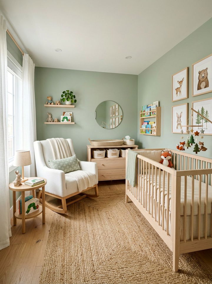 Sage Nursery - 30 sage bedroom decor ideas