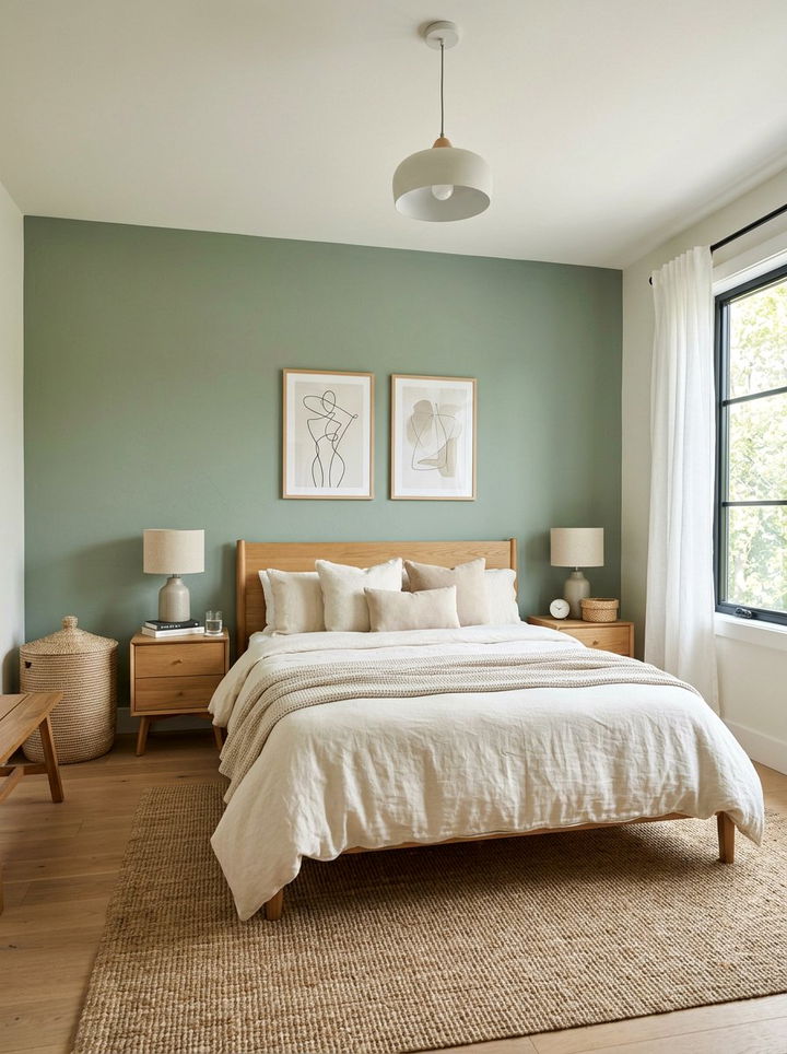 Sage Wall Paint - 30 sage bedroom decor ideas
