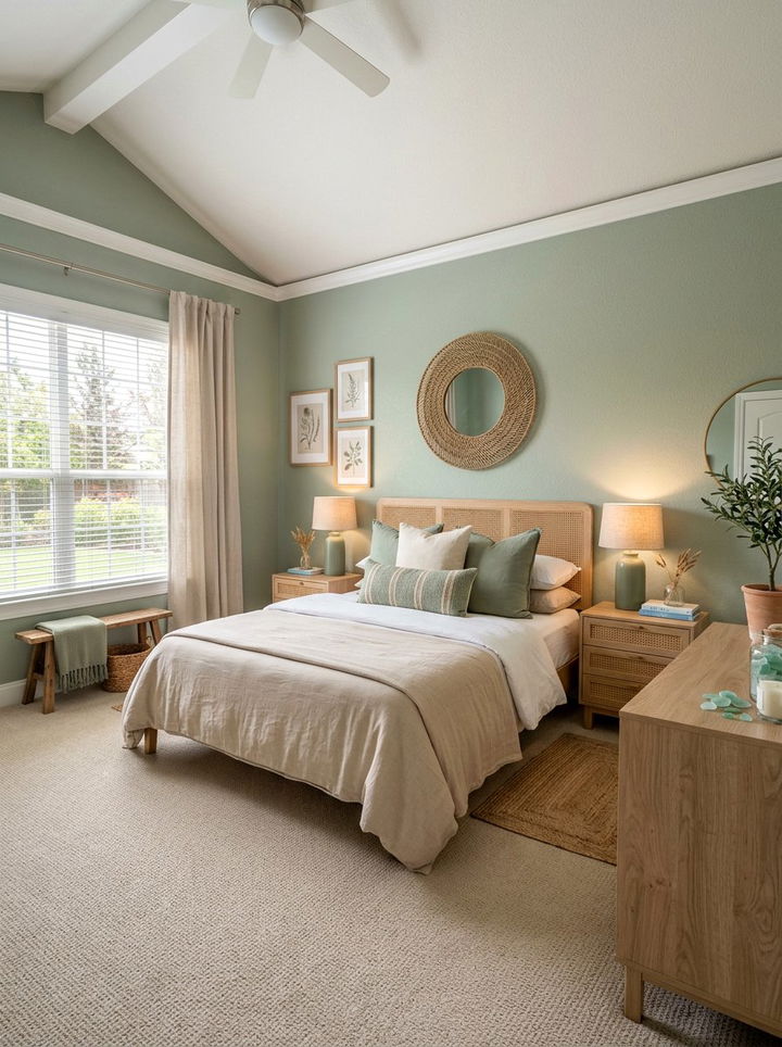Sage and Beige Bedroom - 30 sage bedroom decor ideas