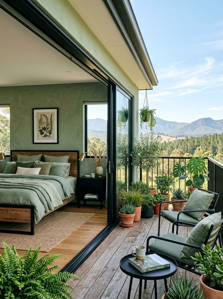 Sage green bedroom - 30 cool tone bedroom ideas