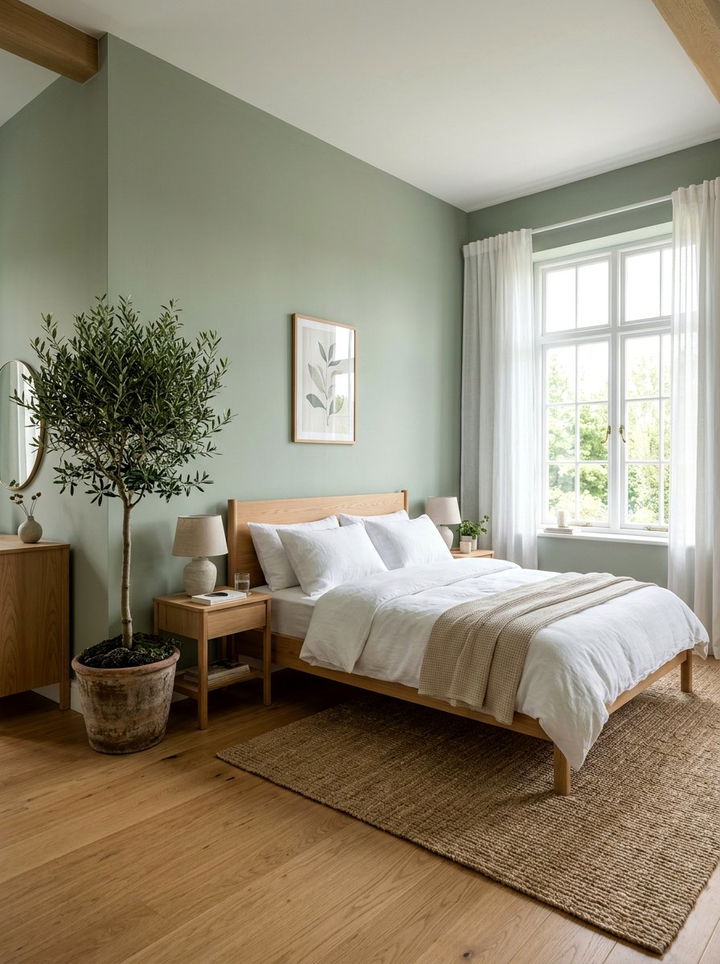 Sage green bedroom - 30 earth tone bedroom ideas