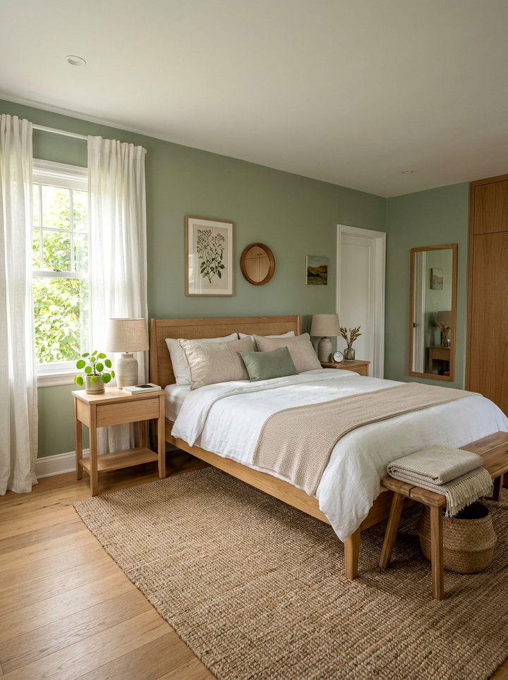 Sage green bedroom - 30 soft color bedroom ideas