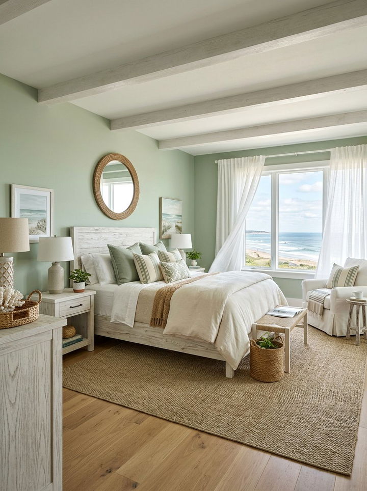 Sage green coastal bedroom - 30 sage bedroom ideas