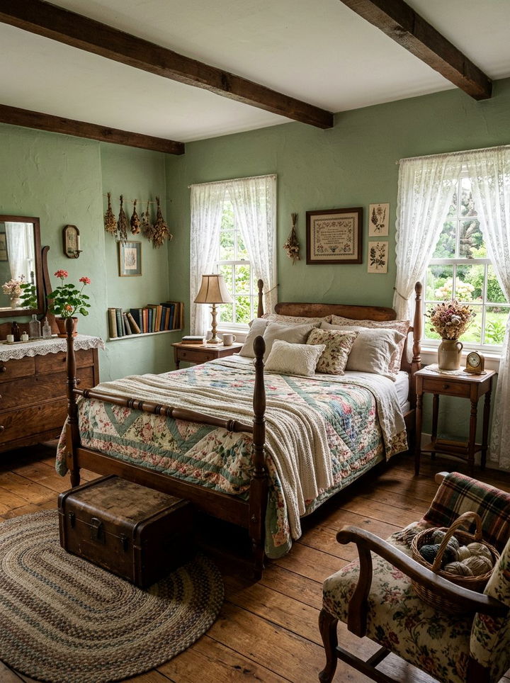 Sage green cottagecore bedroom - 30 sage bedroom ideas