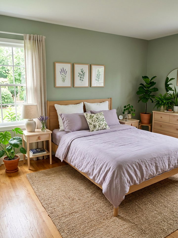 Sage green lavender bedroom - 30 lavender bedroom ideas