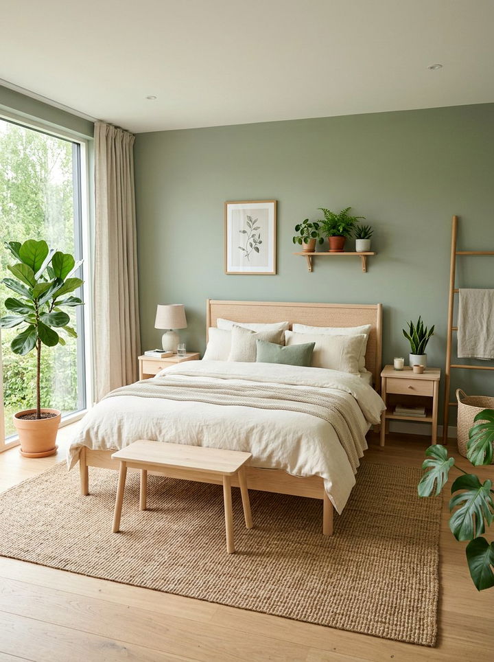 Sage green scandinavian bedroom - 30 Scandinavian bedroom color ideas
