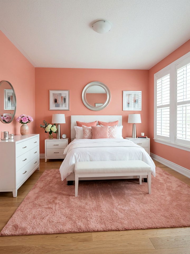 Salmon Pink And White Bedroom - 30 salmon pink bedroom ideas