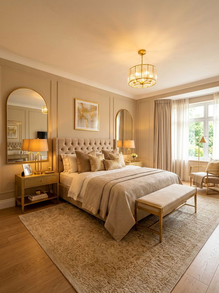 Sand And Gold Bedroom - 30 sand colored bedroom ideas