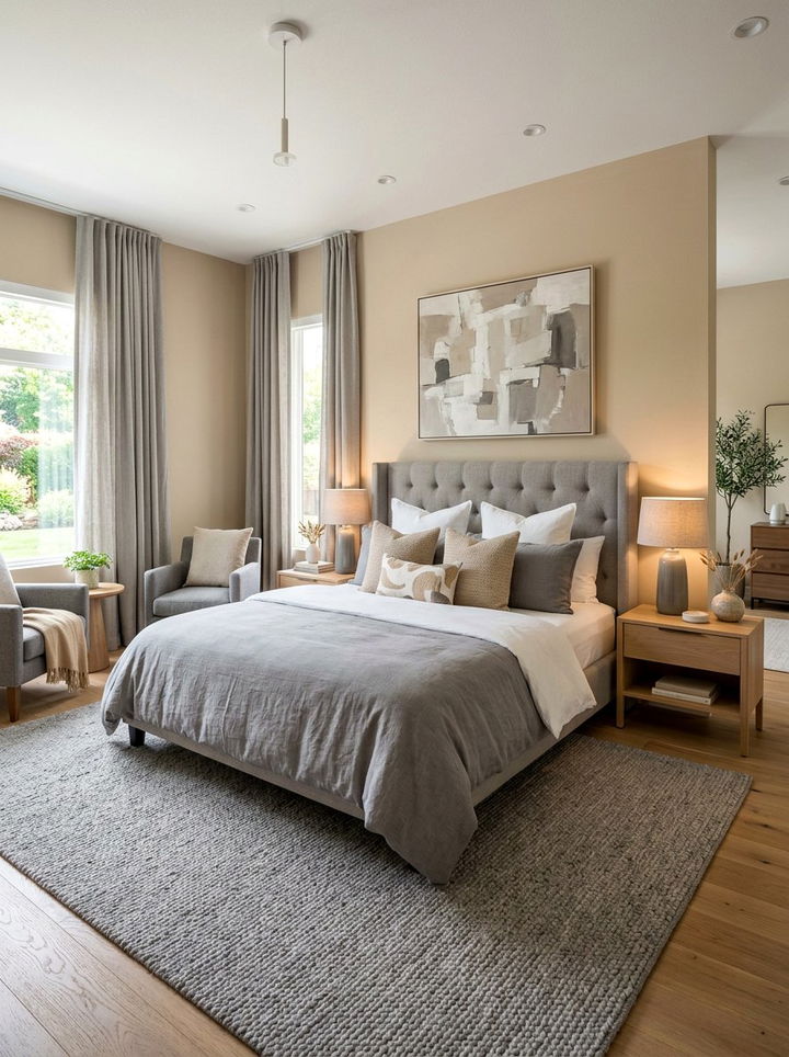 Sand And Grey Bedroom - 30 sand colored bedroom ideas