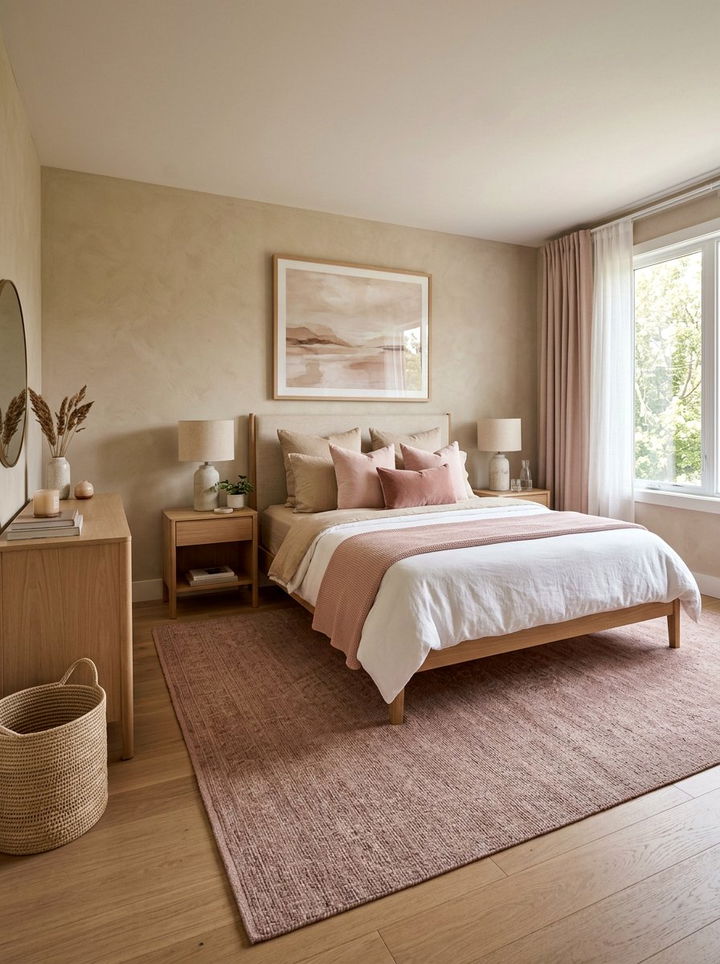 Sand And Pink Bedroom - 30 sand colored bedroom ideas