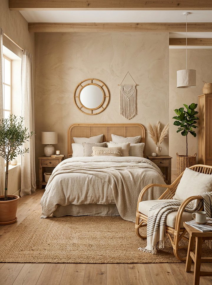 Sand And Rattan Bedroom - 30 sand colored bedroom ideas