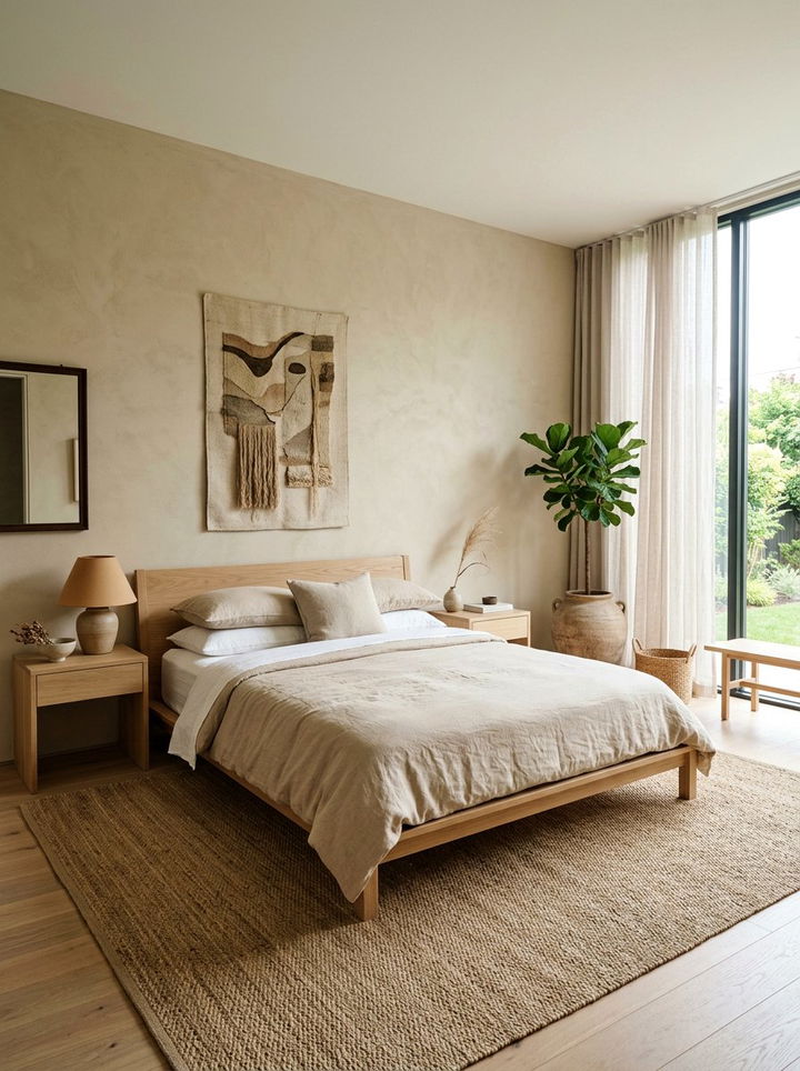 Sand Japandi Bedroom - 30 japandi bedroom color ideas