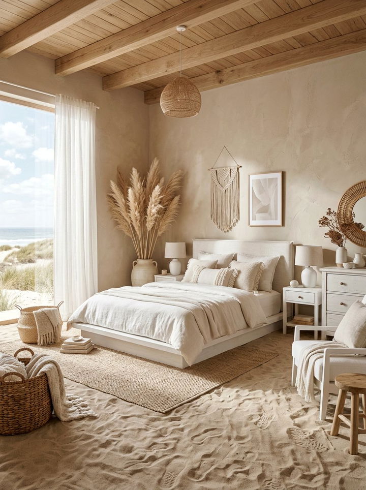 Sand bedroom - 30 pastel bedroom ideas