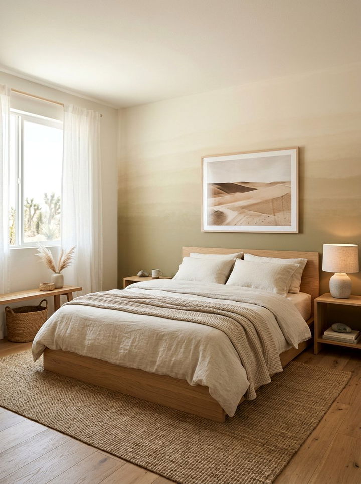 Sand ombre wall bedroom - 30 bedroom ombre wall ideas