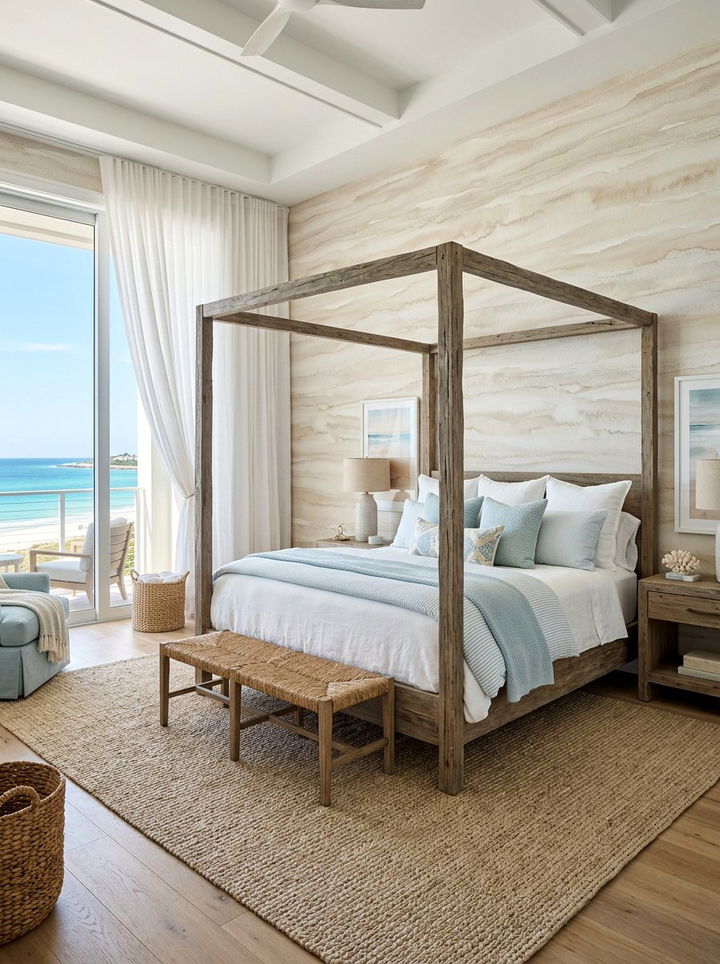 Sand watercolor wallpaper - 30 bedroom neutral wallpapers