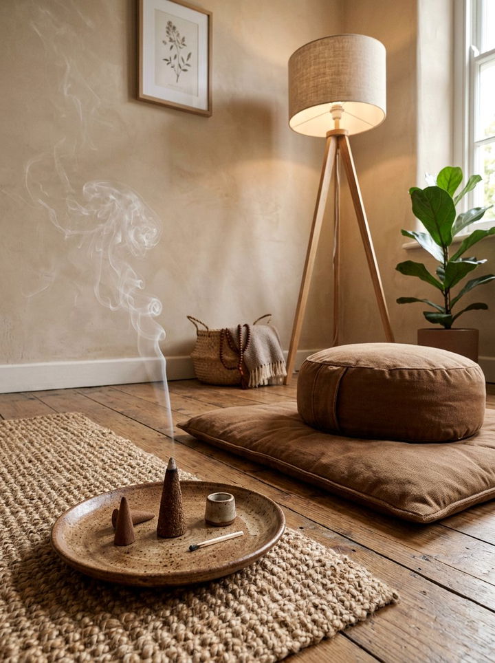 Sandalwood Incense Cone - 30 bedroom aromatherapy ideas