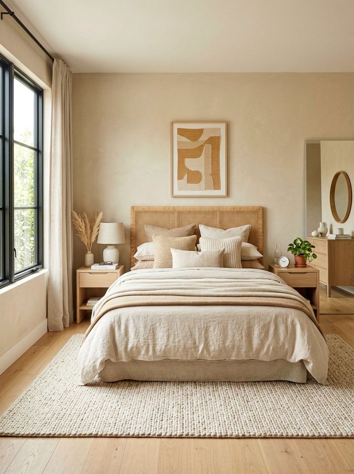 Sandy beige bedroom - 30 earth tone bedroom ideas