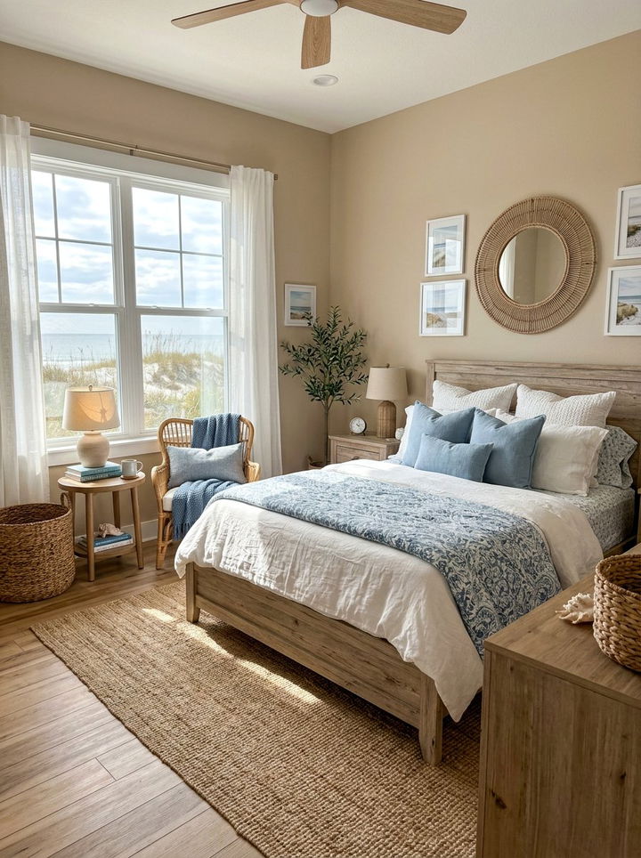 Sandy brown bedroom - 30 earthy bedroom color ideas