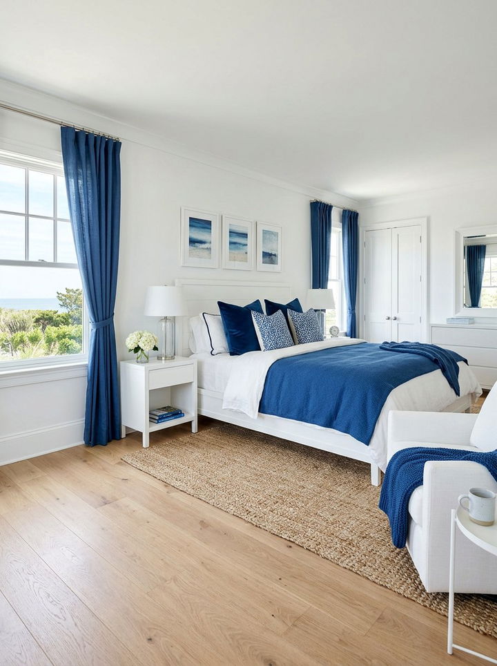 Sapphire And White Bedroom - 30 jewel tone bedroom ideas