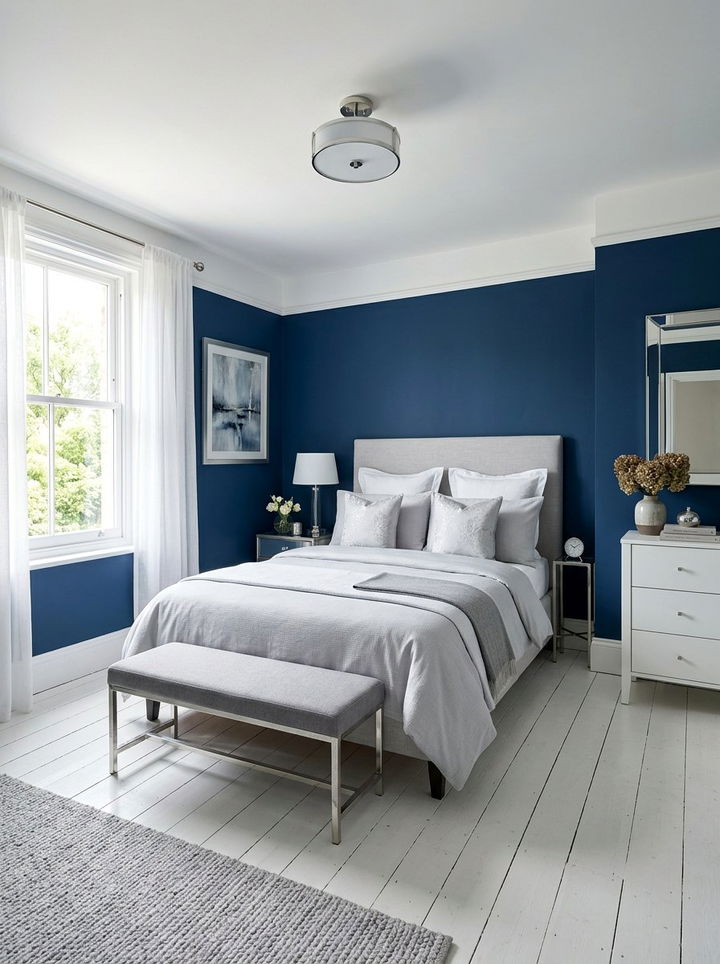 Sapphire Blue Bedroom - 30 bold color bedroom ideas