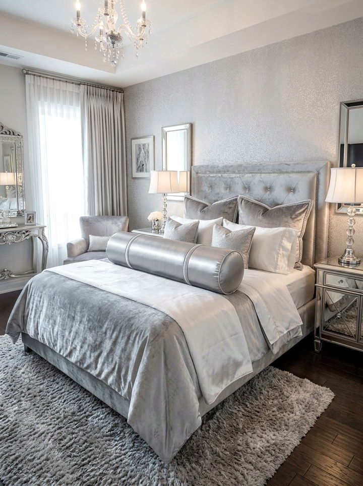 Satin Finish Bolster - 30 bedroom bolster pillows