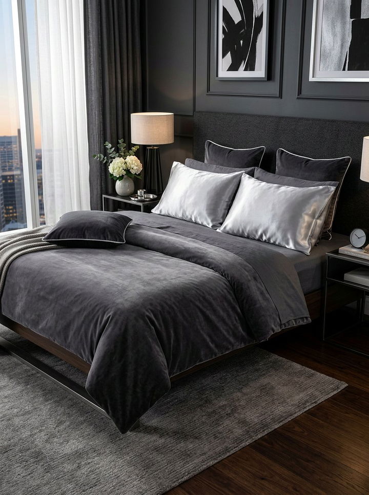 Satin Pillowcase - 30 plush bedroom ideas