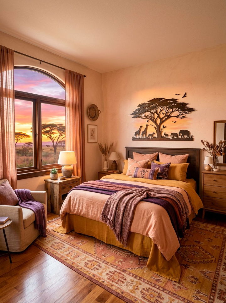 Savannah Sunset Color Palette - 30 African bedroom ideas