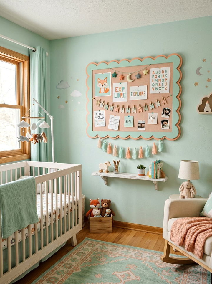 Scalloped Bulletin Board - 30 bedroom bulletin boards