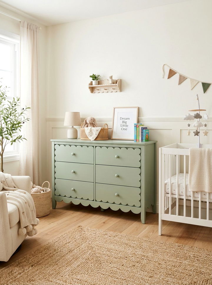 Scalloped Edge Bedroom Dresser - 30 bedroom dressers