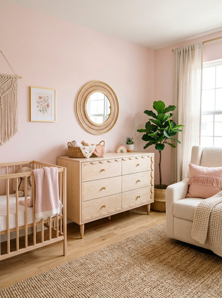 Scalloped Edge Wood Dresser - 30 bedroom wood dressers