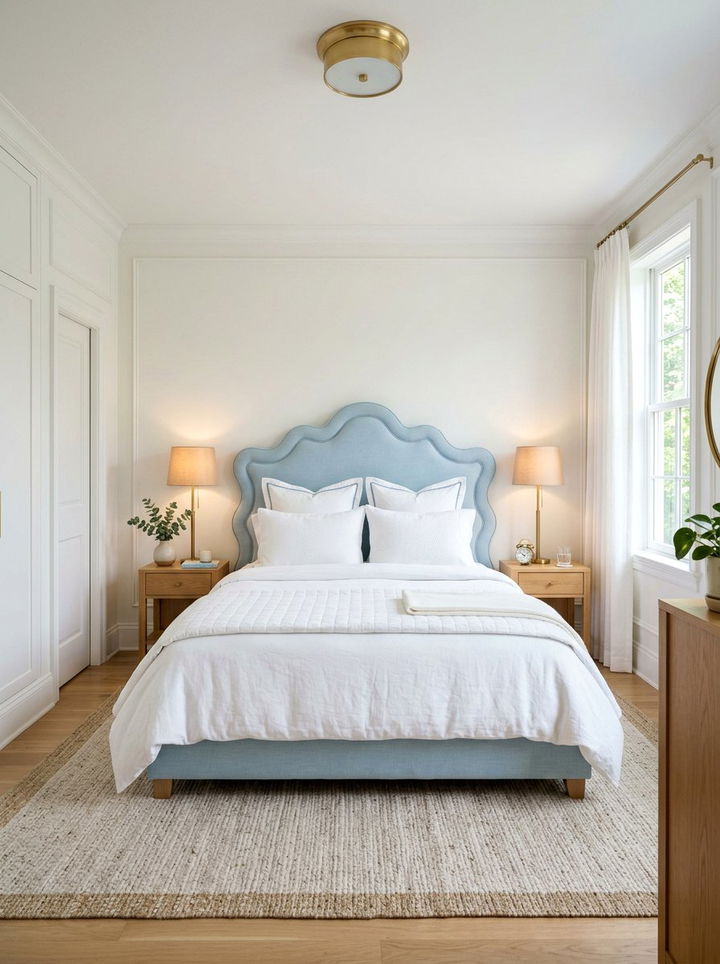 Scalloped Headboard - 30 bedroom headboard ideas