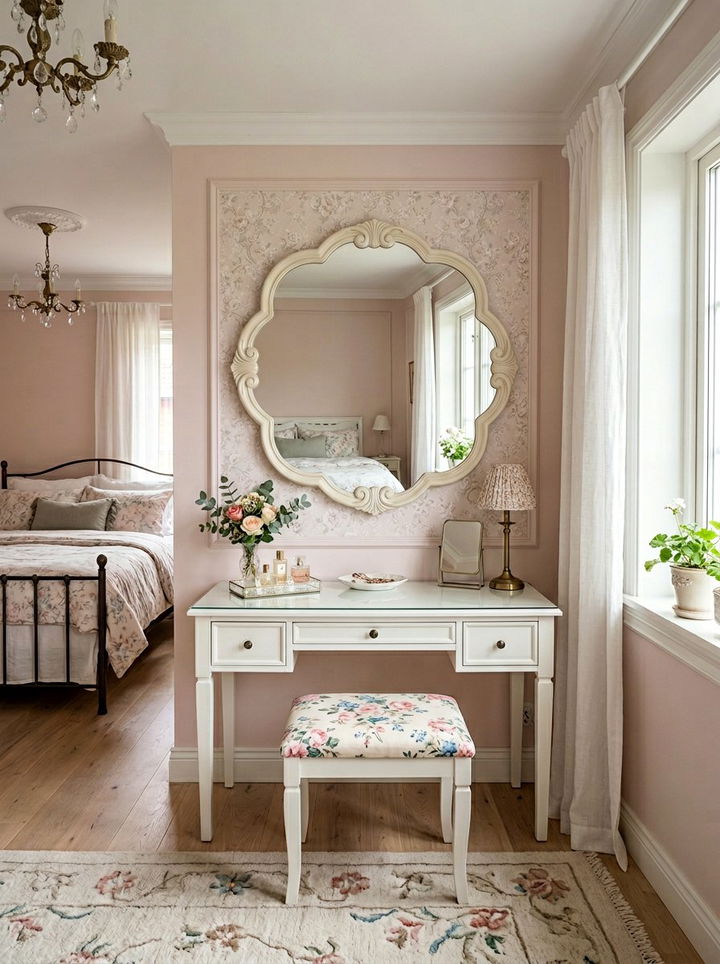 Scalloped Wall Mirror - 30 bedroom mirrors