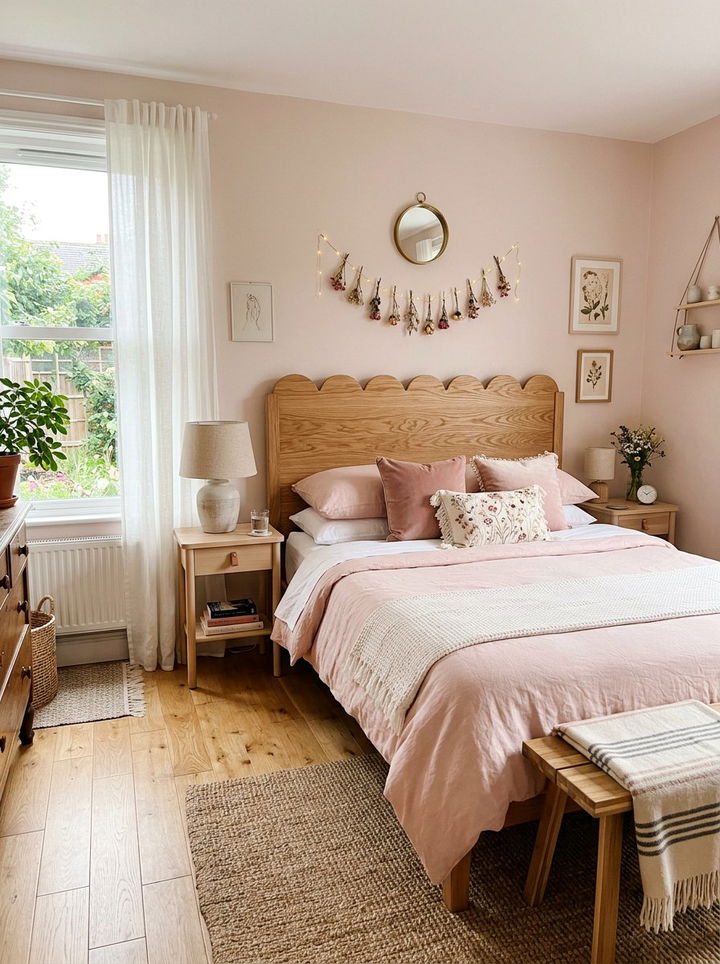 Scalloped Wood Headboard - 30 bedroom wooden headboards