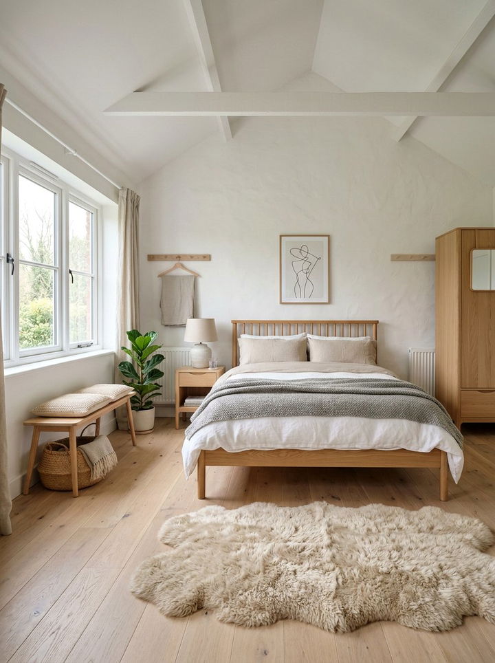 Scandi Antique White Bedroom - 30 antique white bedroom ideas