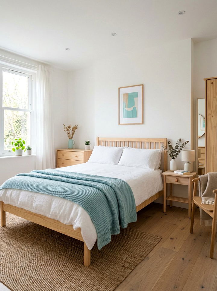 Scandi Aqua Bedroom - 30 aqua bedroom ideas