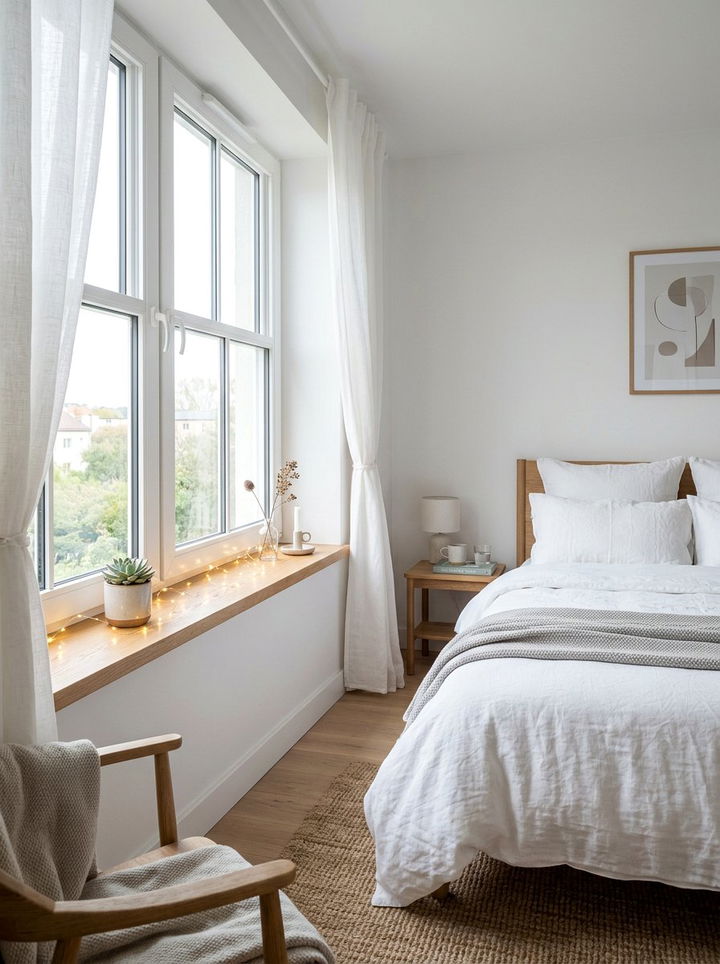 Scandi Bedroom Fairy Lights - 30 bedroom fairy lights ideas