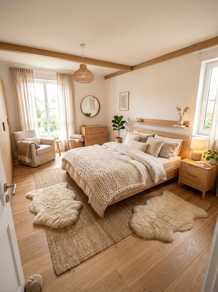 Scandi Beige Bedroom - 30 warm beige bedroom ideas