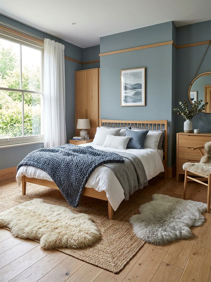 Scandi Blue Bedroom - 30 ocean blue bedroom ideas
