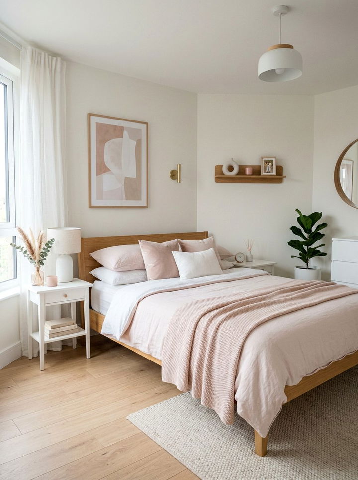 Scandi Blush Bedroom - 30 blush bedroom ideas