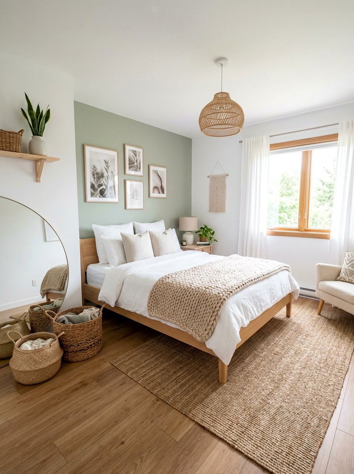 Scandi Boho Bedroom - 30 bohemian green bedroom ideas