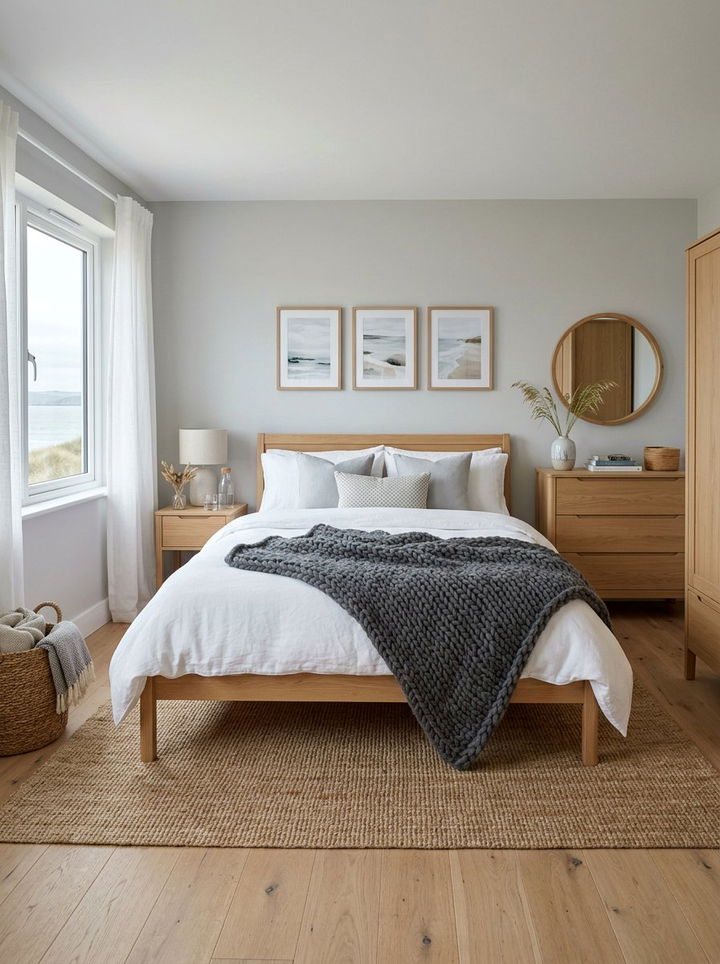 Scandi Coastal Grey Bedroom - 30 coastal grey bedroom ideas