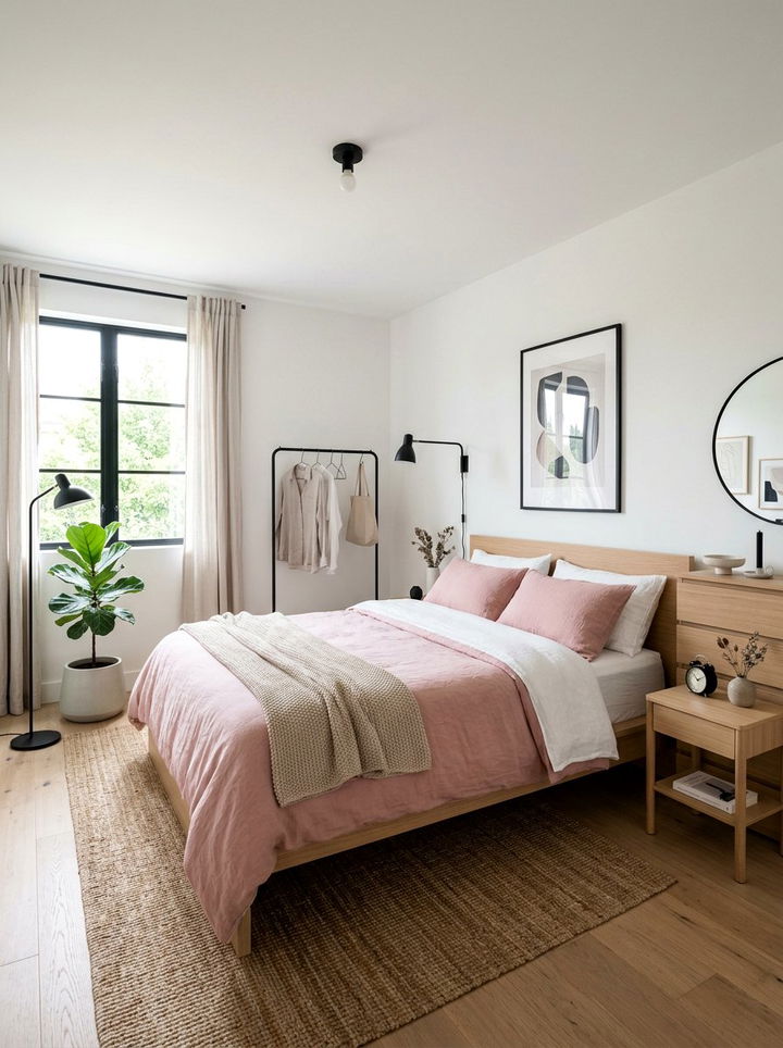 Scandi Dusty Rose Bedroom - 30 dusty rose bedroom ideas