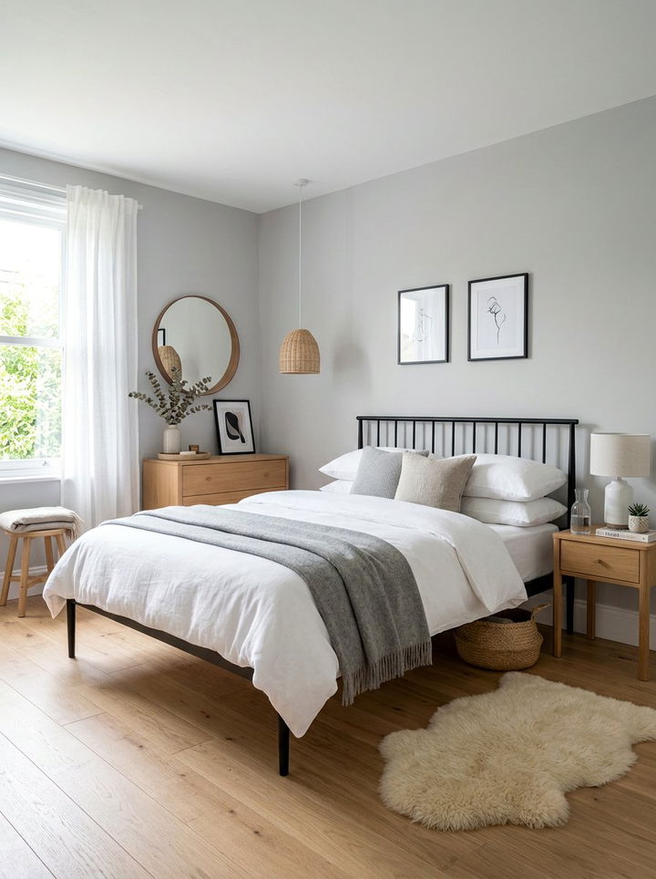 Scandi Gray Bedroom - 30 warm gray bedroom ideas