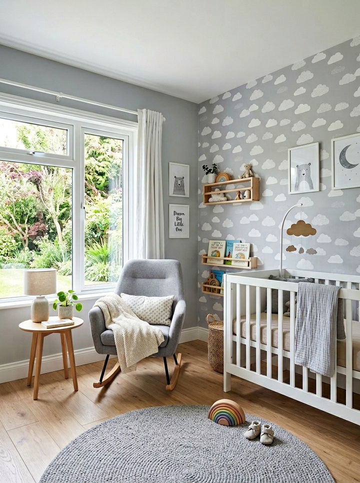 Scandi Grey Nursery - 30 scandinavian grey bedroom ideas