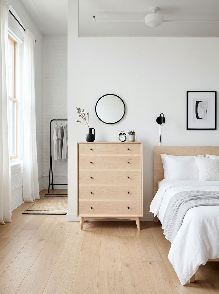 Scandi Light Wood Chest - 30 bedroom storage chests